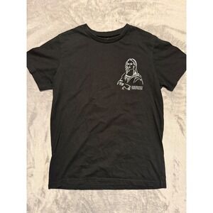Local Scene T-Shirt Mens Medium Black Mona Lisa Leonardo‎ Da Vinci Graphic Tee
